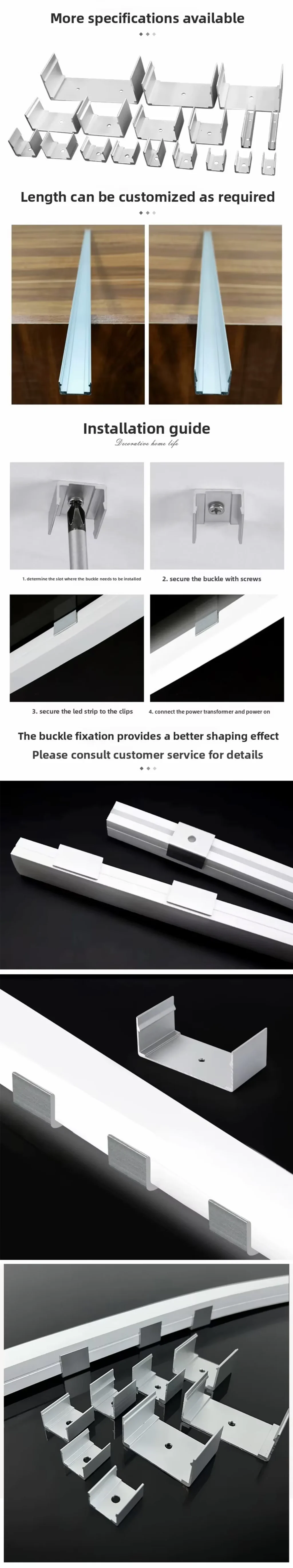 Neon-Strip-Aluminum-Clip-details